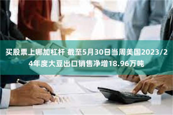 买股票上哪加杠杆 截至5月30日当周美国2023/24年度大豆出口销售净增18.96万吨